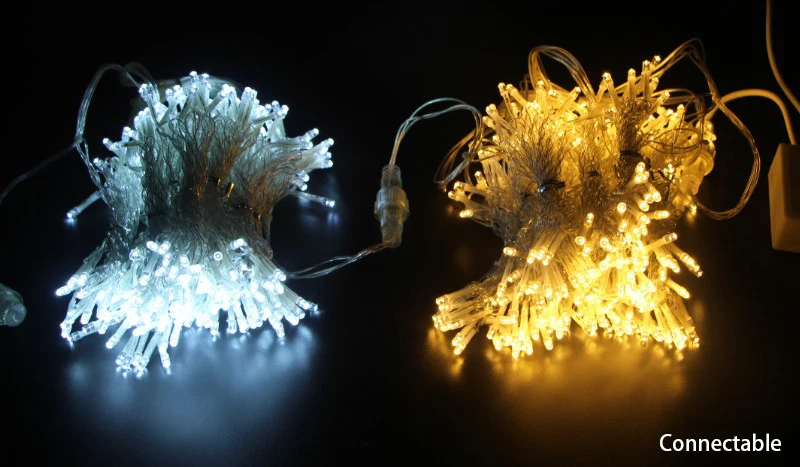 Christmas Decoration 3*3 6*3 9*3M Window Curtain Lights Outdoor Garland for Wedding Garden Patio String Lights New Year 2024