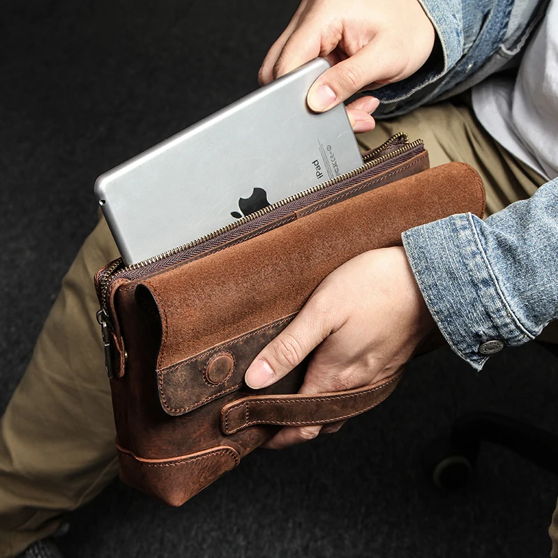 Funda de piel de vaca para IPad Mini 6, 8,3 pulgadas, 2021 con soporte de mano, Funda suave para IPad mini 1/2/3/4/5, Funda protectora