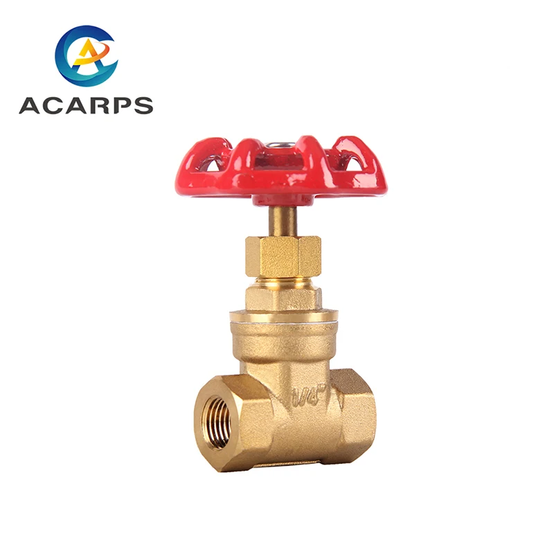 

1/4" 3/8" Brass Gate Valve Switch Valve Water Valve Internal Thread Steam Valve
