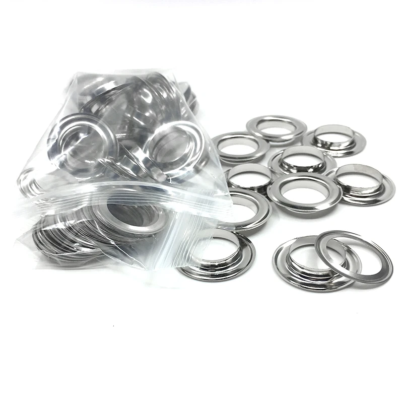 

(100sets+tools) 3.5/4/4.5/5/6/8/10/12/14/17/20mm Eyelets Tent Rope holes Silver/Bronze Button Rings Rivet snaps Shed cloth vent