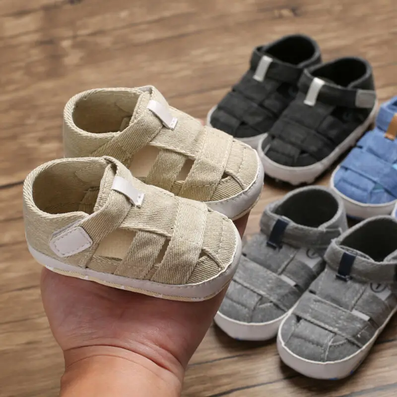 Unisex 2019 New Summer Newborn Baby Boy Girl Sandals Soft Sole Crib Shoes Sneaker Prewalker Baby Casual Shoes