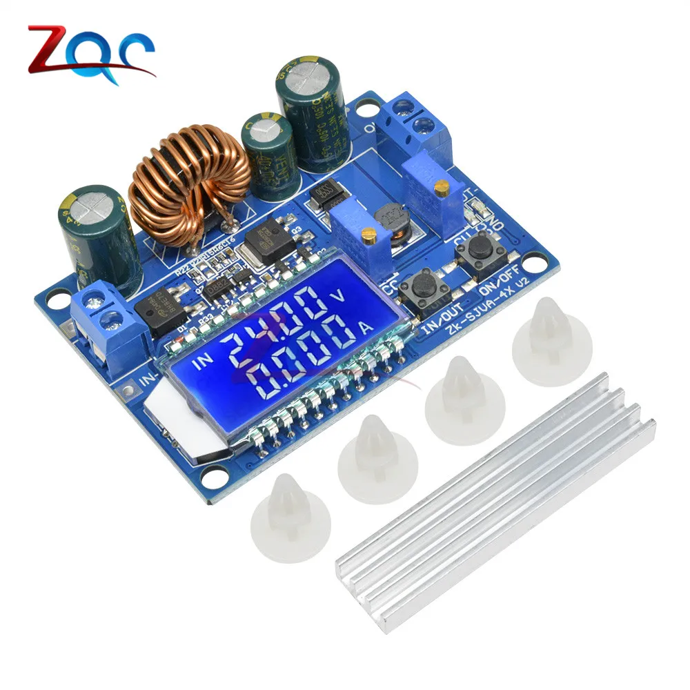 35W DC 5.5-30V to 0.5-30V Digital LCD Display Automatic Step up down Buck Boost Converter Power Supply Module Adjustable Board