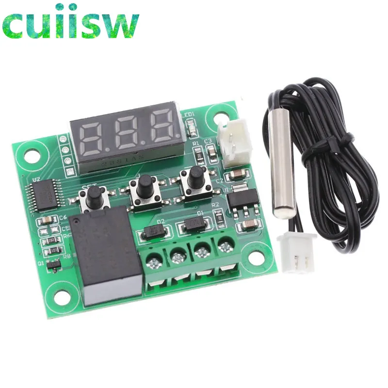 Controlador de temperatura digital, termostato, controle de temperatura, placa de comutação, W1209-50-100C, DC 12V, W1209