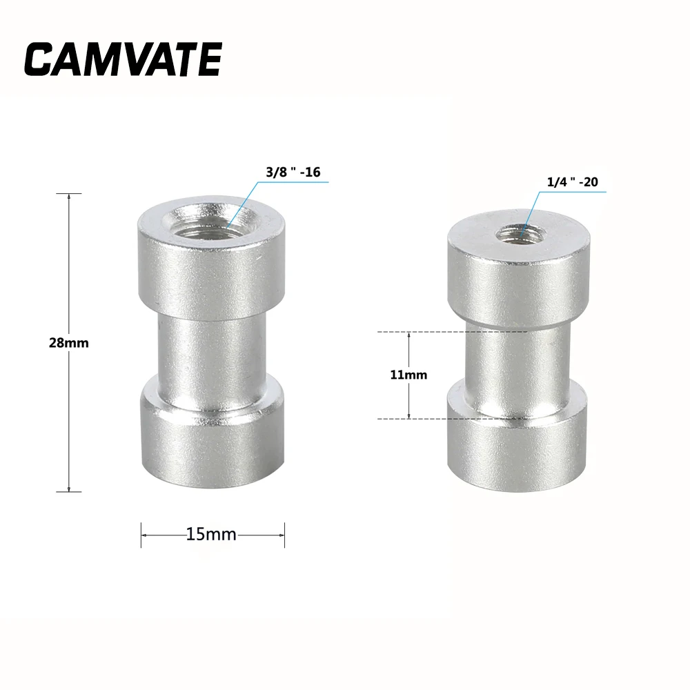 CAMVATE 20 Pieces Screw Connector Adapter With 1/4