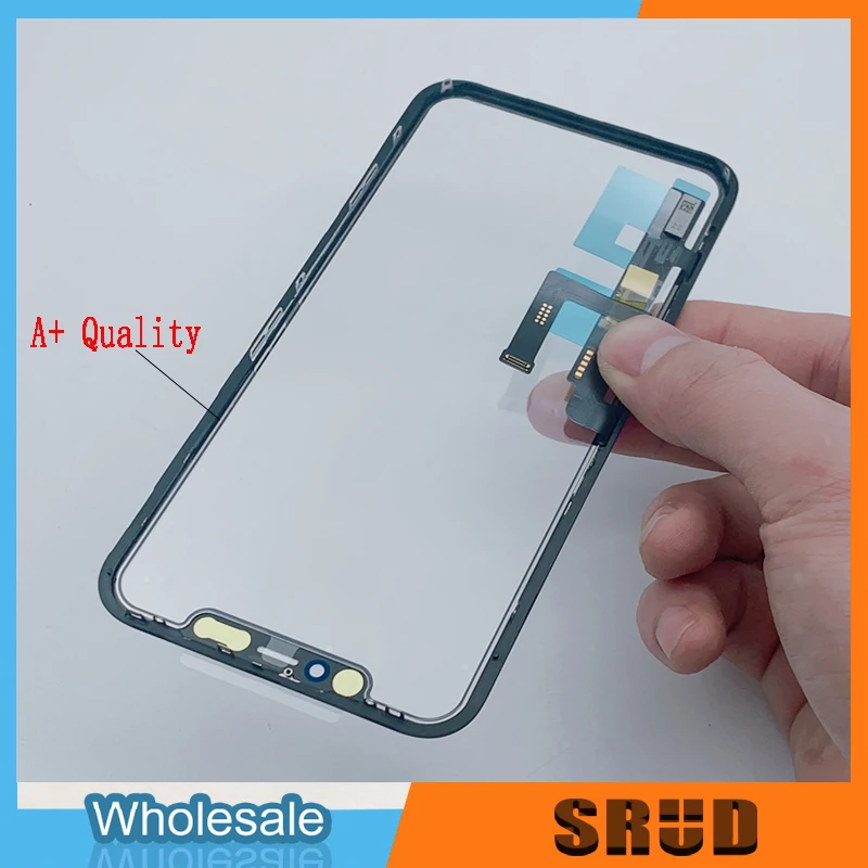 5Pcs 3 in 1 Tested Original AAA LCD Touch Digitizer Sensor Glass with Frame + OCA Glue For iPhone XR 11 Screen Cover Repairing