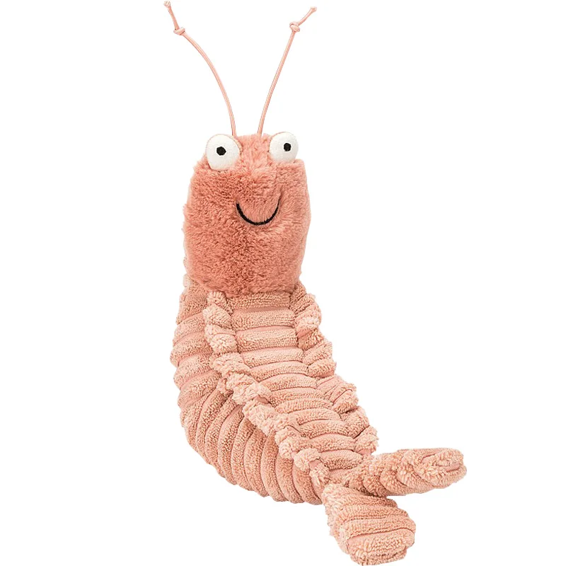 Cute Sheldon Shrimp Plush Toys Crispin Crab Larry Shrimp Dolls Stuffed Animal Appease Plushie for Baby Children Birthday Gifts