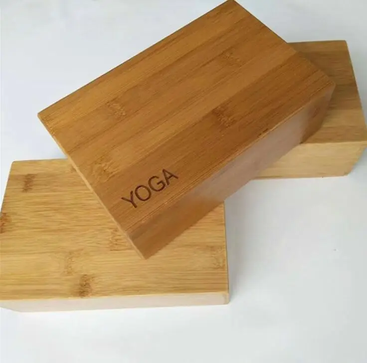 yoga block bamboo Non-Slip Handstand Blocks Yoga Movement Sports Fitness Workout Gymnastics Training Brick For Yoga