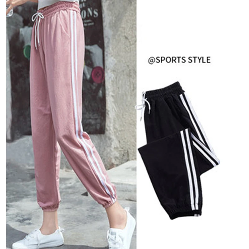 Pantaloni da jogging ad asciugatura rapida da donna pantaloni estivi pantaloni sportivi casual pantaloni da donna traspiranti a vita alta 2021 nuovi pantaloni femminili