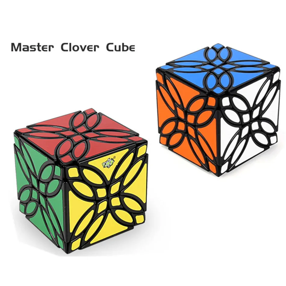 LanLan Master Clover Cube Black Sticker Cubo Magico Xmas Gift Idea Puzzle Toy For Children Kids Gift Toy