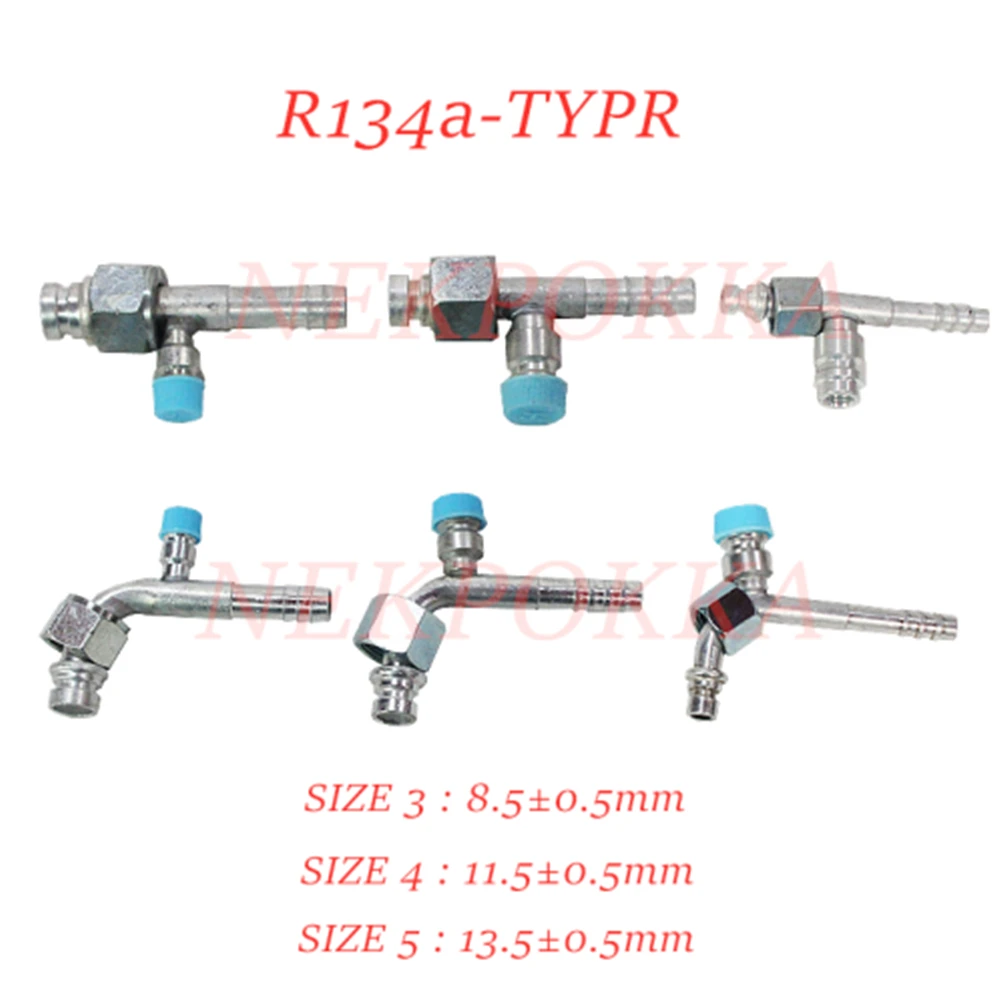 Hose joint for automobile air conditioner,Air cooling joint,OR\\R134 fitting with valve,Air cooling Fitting with valve
