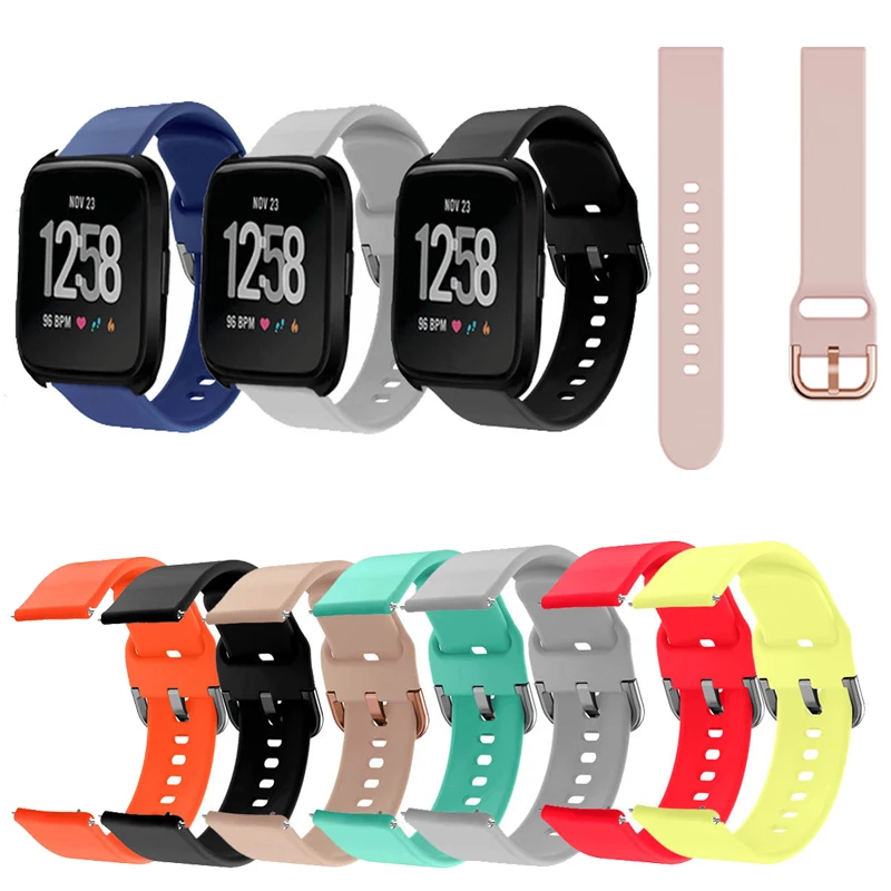 Soft Silicone Band Strap for Fitbit Versa Lite 2 Band with fashional colors