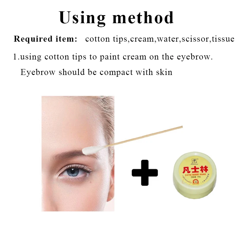 1pc Eyebrow Sticker Tattoo Ruler 3d Hair-like Eyebrow Tattoo Sticker Waterproof Lasting Makeup Water-based Eye Brow Tools