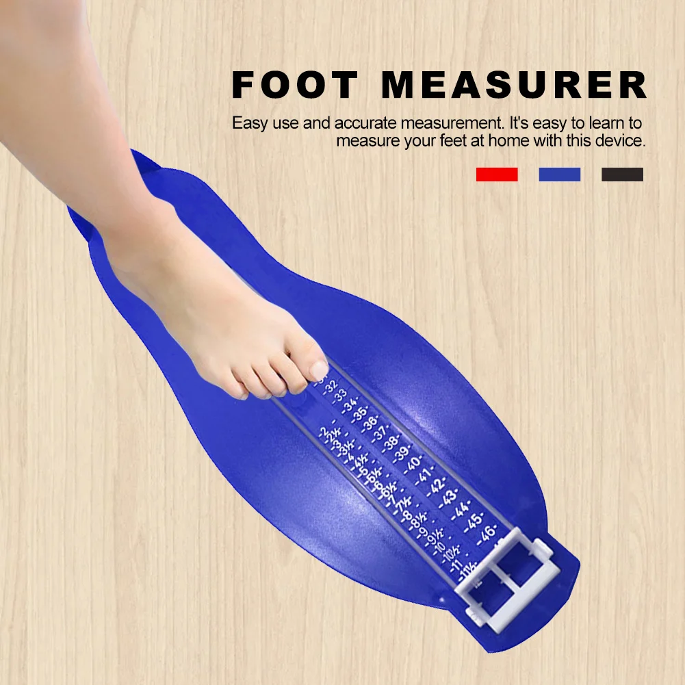 Foot Measure Tool Gauge Adults Shoes Helper Size Measuring Ruler Tools for Adults Shoe Fittings 18-47 Yards 33cmx11cm