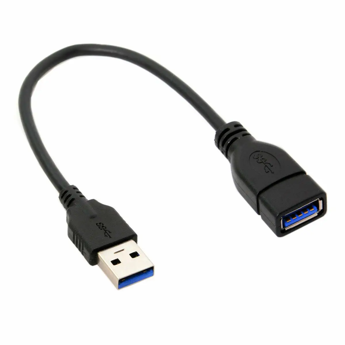 20cm USB 3.0 Right Left Up Down Angle 90 Degree Extension Charging Cable Male To Female Adapter Cord USB Charging data Cable