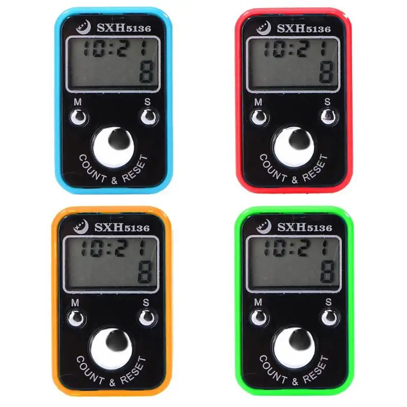Mini Finger Rows Counter LCD Electronic Digital Tally Counter Stitch Marker And Row Finger Counting Timer Soccer Golf Counter