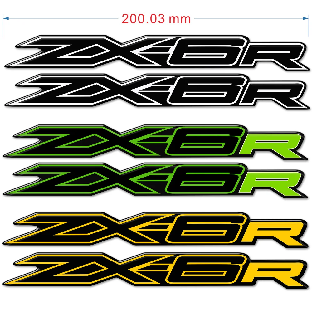 Motorcycle 3D Stickers Decals Protection Tank Pad Fairing Fender Gas Fuel Oil Kit Knee For Kawasaki Ninja ZX6R ZX 6R ZX-6R