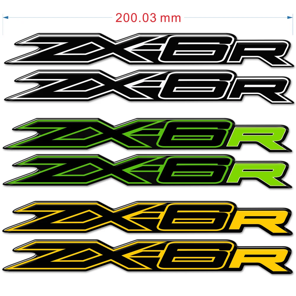 For Kawasaki Ninja ZX6R ZX 6R ZX-6R TankPad Motorcycle 3D Stickers Protector Tank Pad Fairing Gas Knee Decal