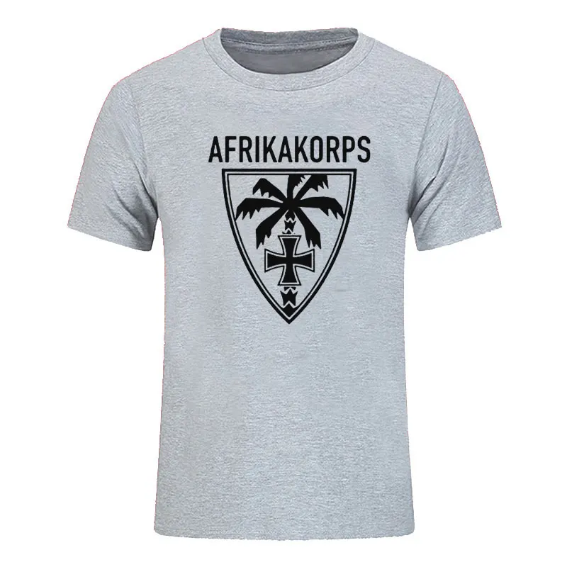 New est T Shirts Men Maglietta Afrika Korps Palm Wehrmacht Deutschen Heeres Gruppe Dak Short Sleeve T-Shirt