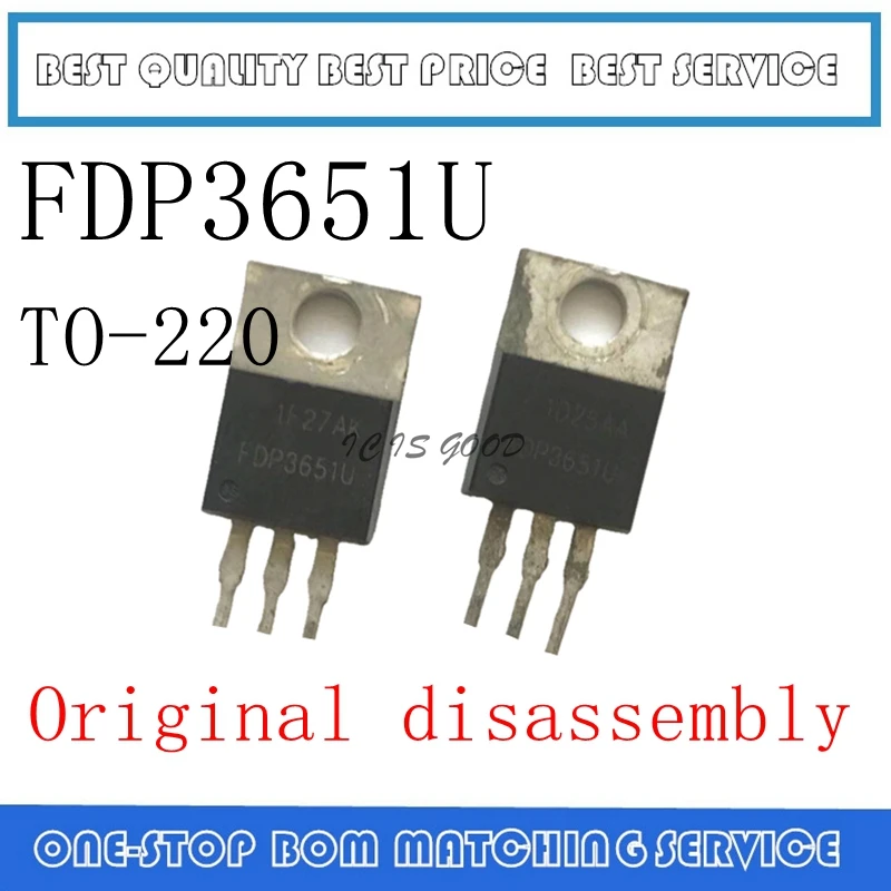 10PCS-50PCS FDP3651U 3651U 80A 100V TO-220 Original disassembly