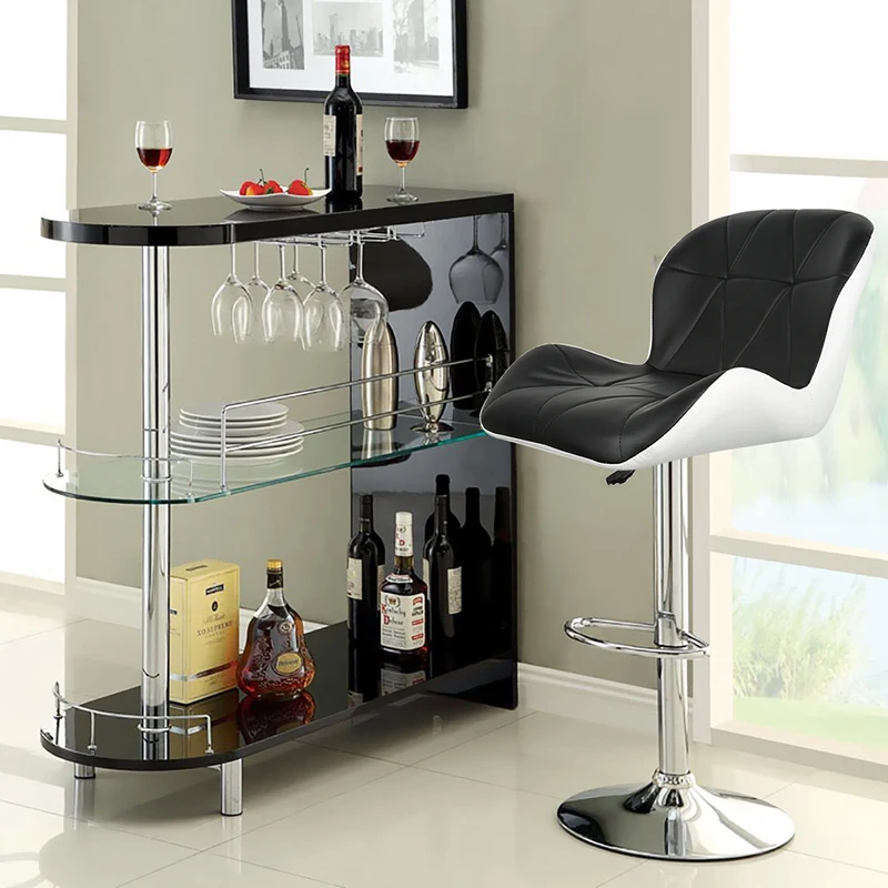 2PCS Bar Chair Lift Bar Chair Fashion Creative Stool Rotating Home Modern Backrest High Foot Bar Stool