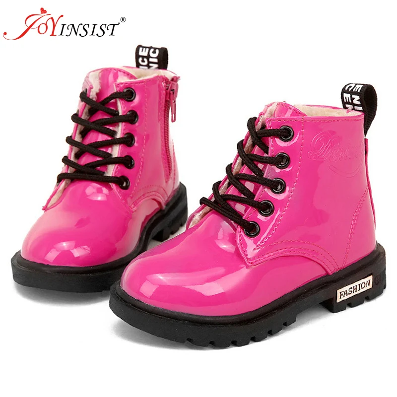 

Winter Children Shoes PU Leather Waterproof Boots Kids Snow Boots Brand Girls Boys Rubber Shoes Fashion Sneakers 2024 New