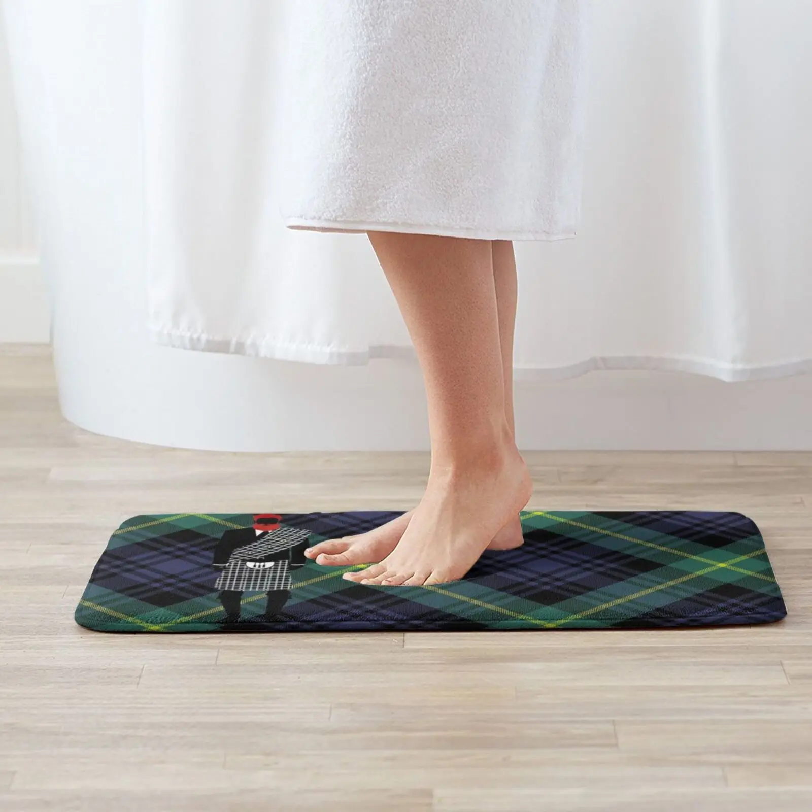 The Gentleman-Black Watch Version Soft Non-Slip Mat Rug Carpet Cushion Tartan Black Watch Tartan Black Watch Scottish