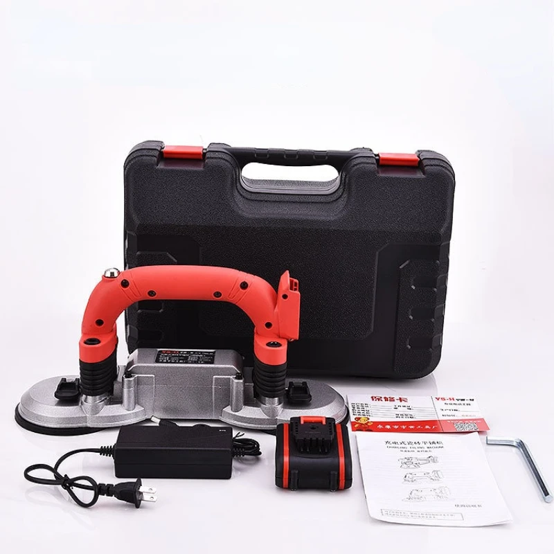 180W 400Kg 6 Snelheden Tegels Tegels Machine Tegels Vibrator Verstelbare Automatische Floor Vibrator Nivellering Tool Met Batterij 180-180Mm