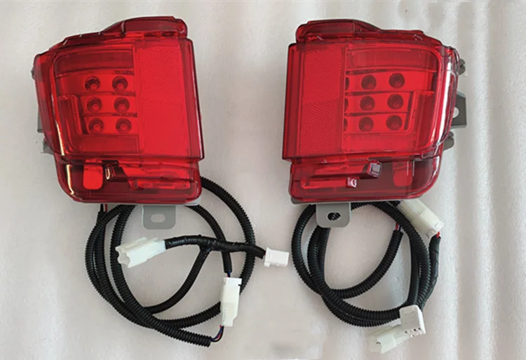 

Led Rear Bumper Light Brake Fog Driving Assembly for Toyota Land Cruiser Lc200 4000 4600 2016-19, 2pcs