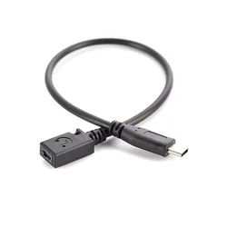 Type C USB 3.1 Male to Mini USB Female Charging Data Cable Cord Adapter