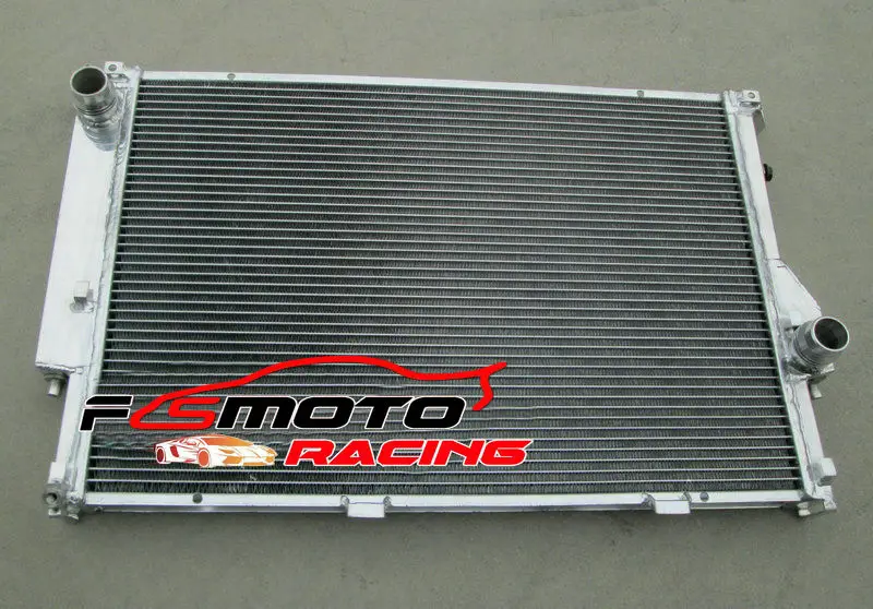 For BMW 5 E34 M5 530i/535i 7 E32 730i/730iL/735i/735iL Manual MT Aluminum Radiator + Fan view 5