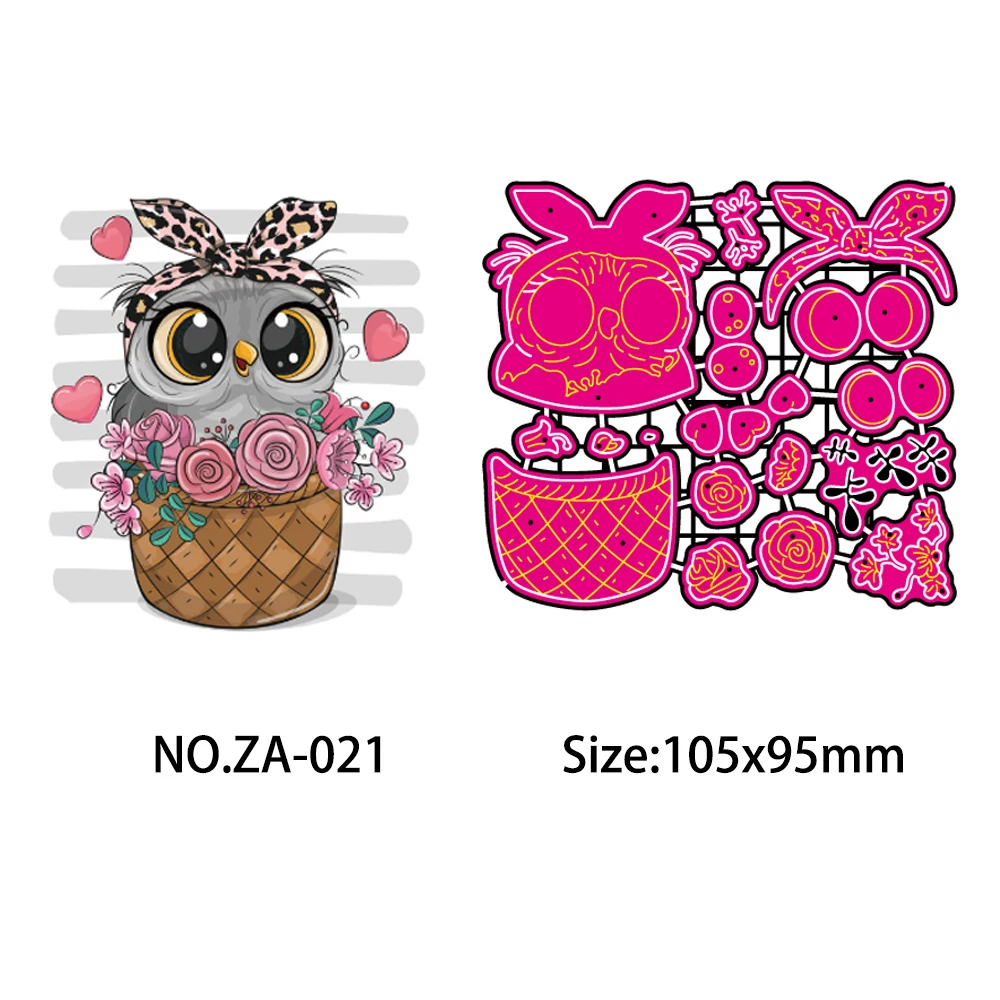 Cute owl and bunny/Easter/Birthday Cutting Dies for DIY Scrapbooking Decoretive Embossing Stencial Decoative Cards New Year