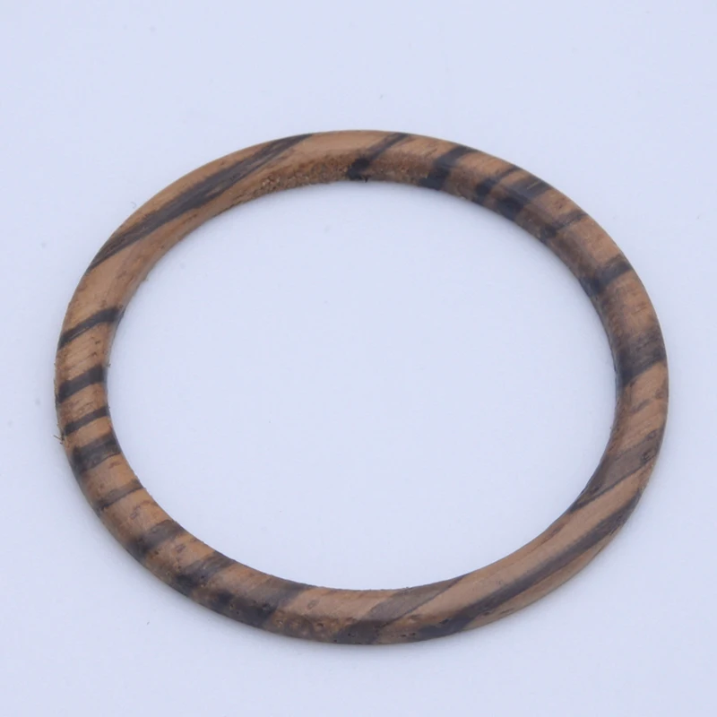 38mm Zebra Wood Bezel Insert SKX Case Bezel For SPRD Turtle SKX007 Case Sub Divers Men's Watches Replace Watchmaker Repair