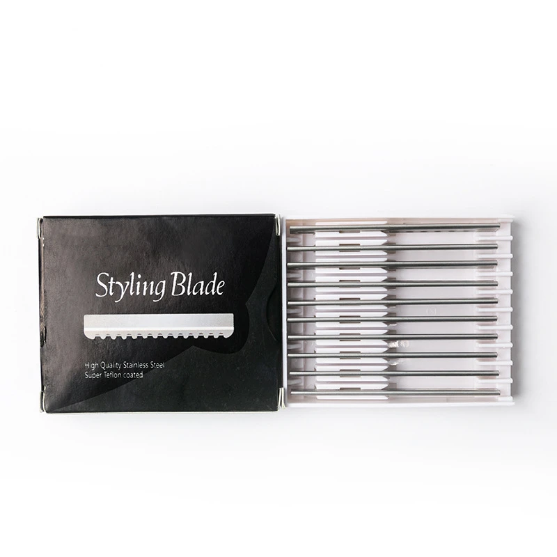 50/100pcs Sawtooth Razor Replacement Heads Type Salon Blades Home Pro Tool Hairdressing Hair Face Shaving Cutting Styling G0323