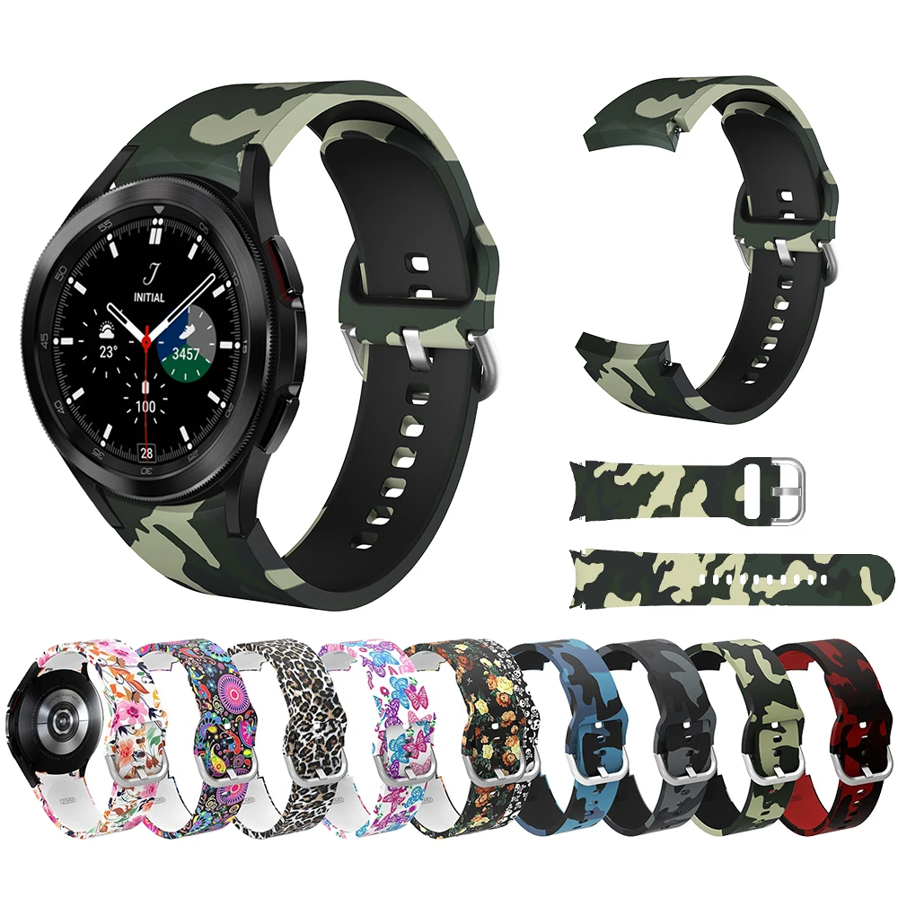 Watch Band for Samsung Galaxy Watch 4 40/44mm Strap Classic  42/46mm Silicone Bracelet for Galaxy Watch 4 40/44/42/46mm Strap