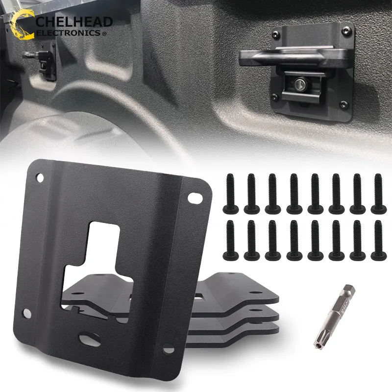 Truck Bed Cargo Load Hook Reinforcement Plates Box Link Tie Down Brackets Panel for Ford F150 F250 F350 & Raptor 2015-2025