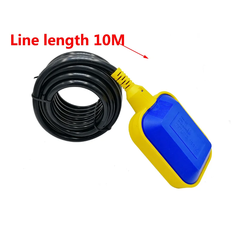 Lunghezza della linea di Switch Liquido Fluido 10M Regolatore di Interruttore A Galleggiante Liquido del Livello D\'acqua Galleggiante Interruttore