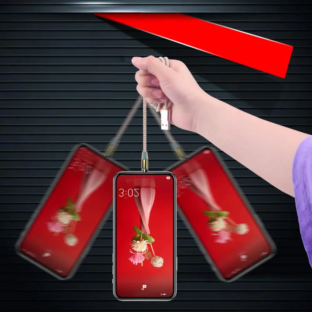 Магнитный USB-кабель 3 А для быстрой зарядки, Круглый Шнур Micro-USB Type-C для телефона