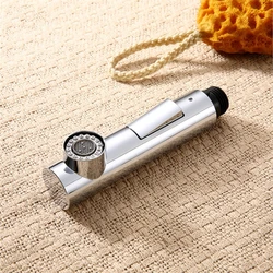 1 st Keukenkraan Accessoires ABS Geborsteld Nikkel Chroom Zilver Spoelbak Keuken Pull Down Kraan Dual Spray Uitloop Douchekop