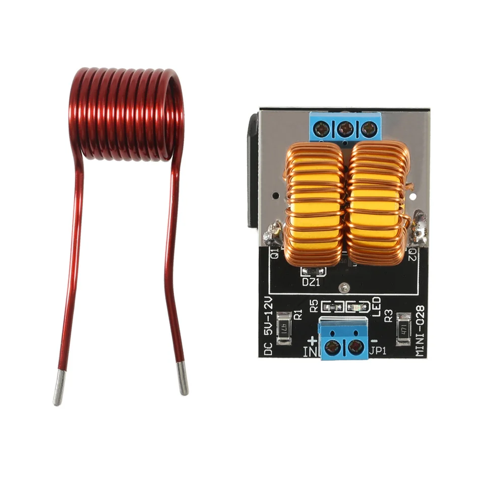 5-12V 120W Mini ZVS Induction เครื่องทำความร้อนเครื่องทำความร้อน Driver DIY หม้อหุงข้าว + Ignition Coil