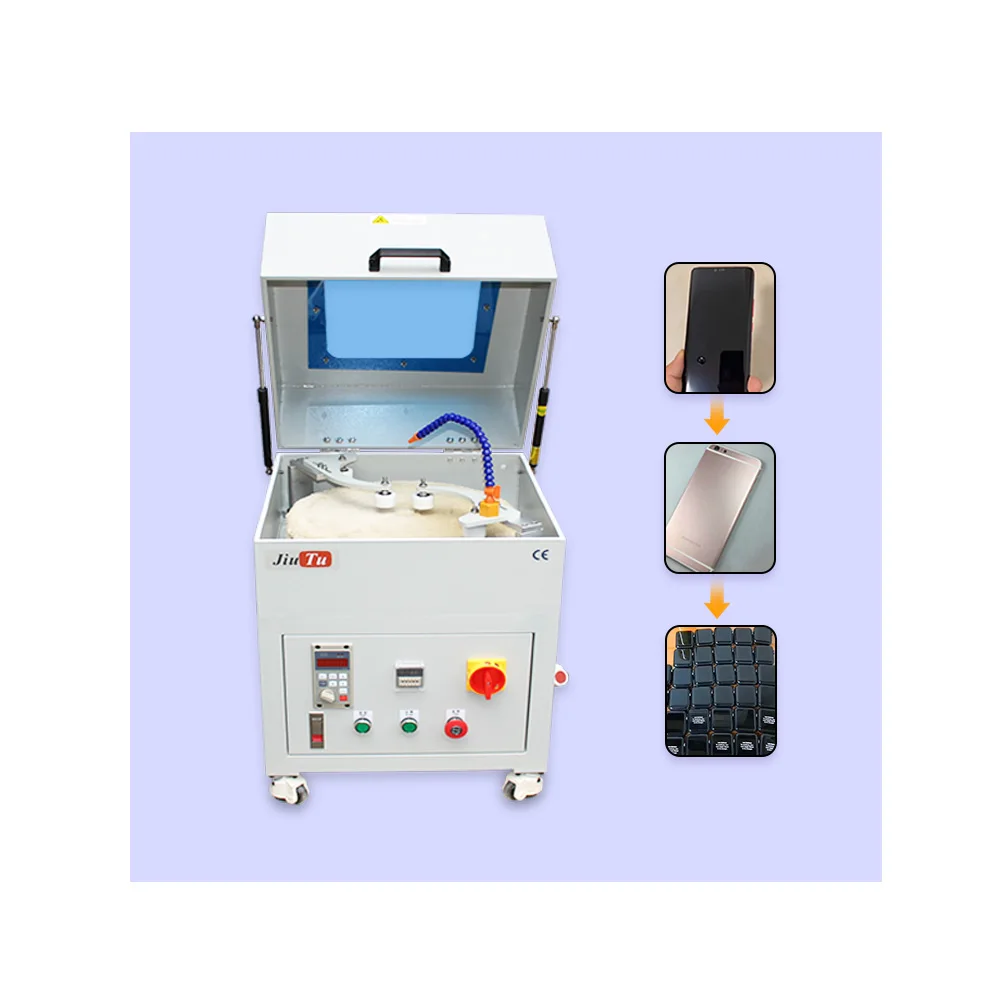 Automatic Polishing Machine Dual Action Mobile Phone Screen Polish Glass Flat Plate De-Scratch Repair Sweeping Restore