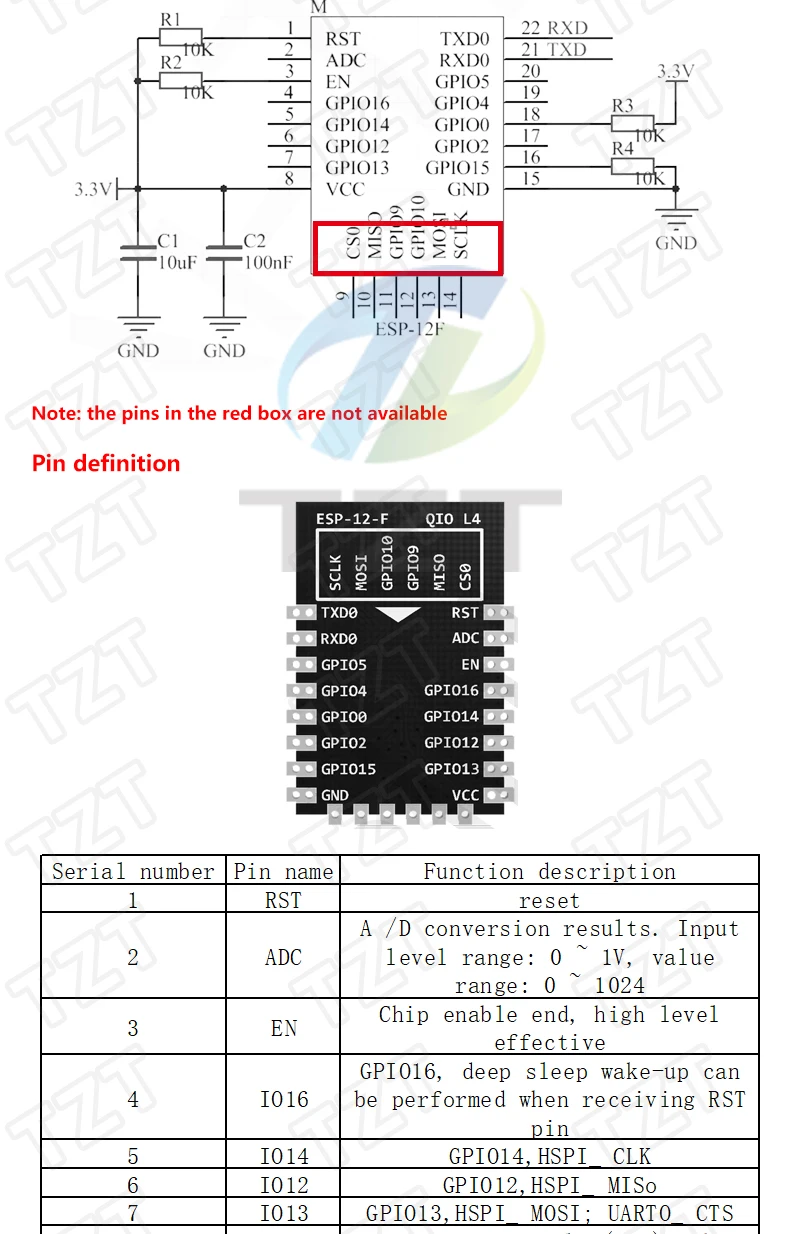 ESP8266 ESP-01 ESP-01S ESP-07 ESP-12E ESP-12F ESP-32 ESP-32S Serielles WLAN-Modul Drahtloser Transceiver 2,4G für Arduino – Detail 15