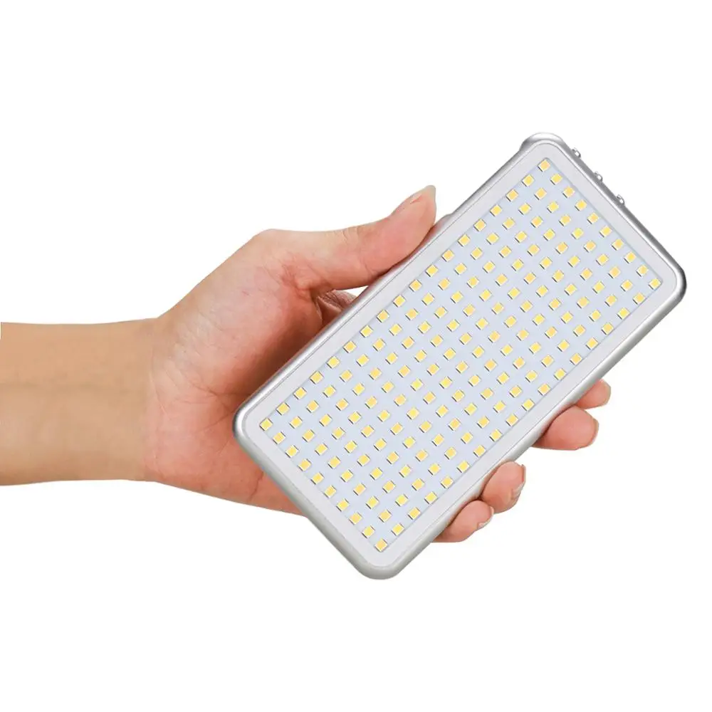 180 Bi Màu 3100K-5500K Video Mini LED Di Động Lấp Đầy Ánh Sáng Được Xây Dựng Trong Pin dành Cho Máy Ảnh Điện Thoại Chụp Hình Studio