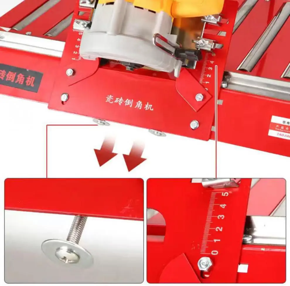 Sliding tile chamfering machine 45 degree chamfering machine cutting machine small desktop chamfering frame grinding artifact