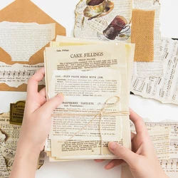 Letras retrô vintage para livro antigo, decoração de papel artesanal faça você mesmo com cartão