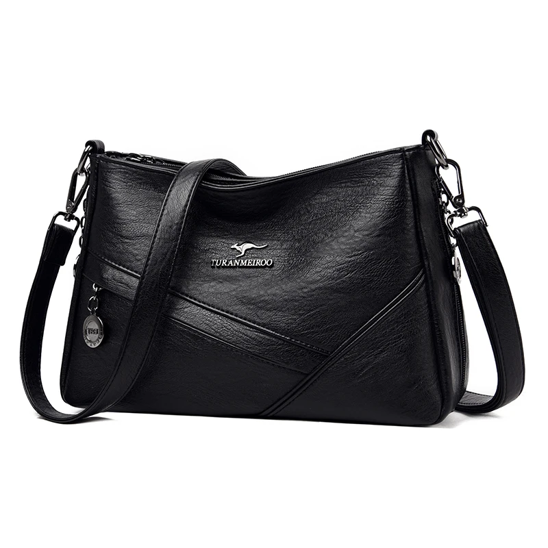 annmouler bolsa de ombro de couro pu para mulheres bolsa crossbody tamanho pequeno bolsa tote moda feminina qualidade 01