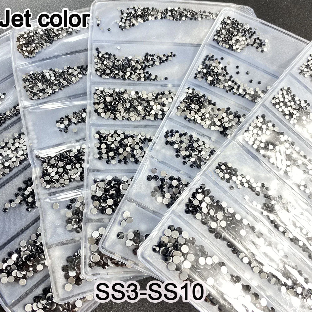 YanRuo 1440pcs SS3-SS10 All Color Non Hotfix Rhinestones Glitter Flatback Glass Beauty Accessories DIY DecorationsFor Nail Art