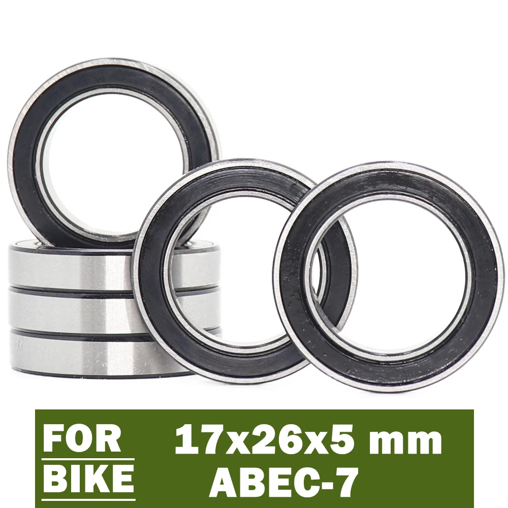 6803-2RS Bearing 17*26*5 mm ( 6 PCS ) ABEC-7 17 26 5 6803RS Ball Bearings For Bicycle Hub Front Rear Hubs Wheel