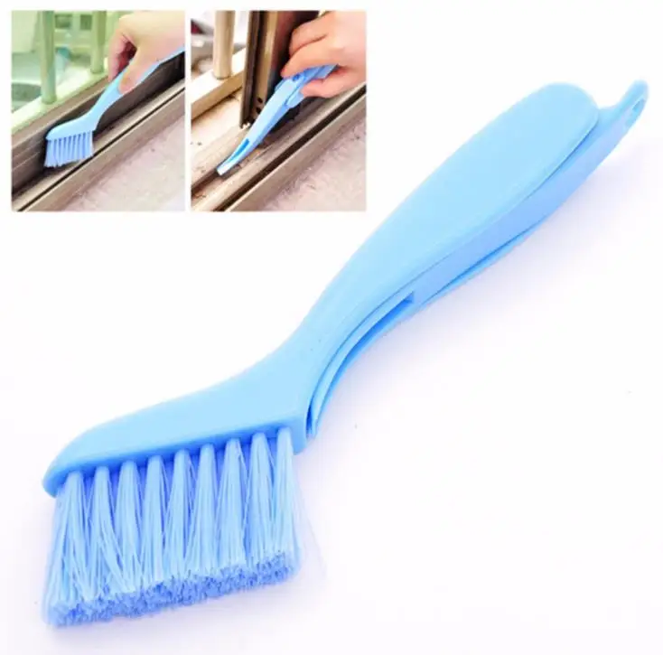 2 in 1 Multipurpose Window Groove Cleaning Brush Nook Cranny Household Keyboard Home Kitchen Folding Brush Cleaning Tool SN695