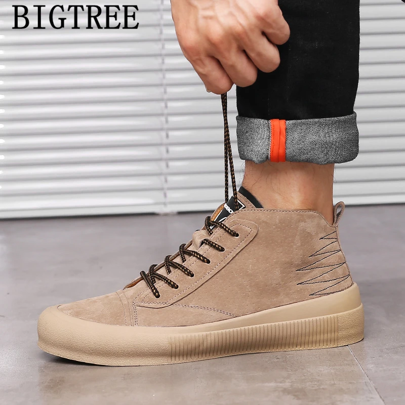 

High Top Sneakers Men Shoes Luxury Brand Black Leather Shoes Men Sports Shoes For Male Fashion Tenis Masculino Chaussure Homme