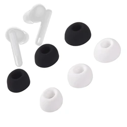 Silicone Ear Tips para OPPO Enco X W51, redução de ruído sem fio, tampões de boca oval, OPPO Enco Free, 2 Eartips, 6pcs